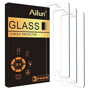3pk AILUN 0.33mm Tempered Glass 4.7" Screen Protector for iPhone 7 / 8 NIP NEW